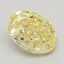 2.37 Ct. Fancy Intense Yellow Oval Lab Grown Diamond