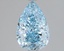 1.51 Ct. Fancy Vivid Blue Pear Lab Grown Diamond