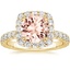 18K Yellow Gold Estelle Halo Diamond Ring (3/4 ct. tw.), smalltop view