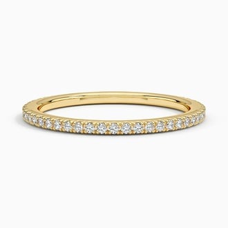 Whisper Three-Quarter Coverage Diamond Ring (1/5 ct. tw.) in 18K Yellow Gold