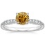 18K White Gold Emmeline Diamond Ring, smalltop view