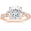 14K Rose Gold Luxe Willow Diamond Ring (1/4 ct. tw.), smalltop view
