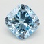 1.67 Ct. Fancy Intense Blue Cushion Lab Grown Diamond