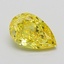 1.04 Ct. Fancy Intense Yellow Pear Lab Grown Diamond