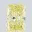 0.41 Ct. Fancy Yellow Radiant Lab Grown Diamond