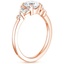 14K Rose Gold Verbena Diamond Ring, smallside view