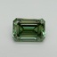 5.1 Ct. Fancy Vivid Pacific Green Emerald Lab Grown Diamond