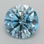 2.51 Ct. Fancy Vivid  Blue Round Lab Grown Diamond