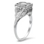 The Deedra Ring, smalltop view on a hand