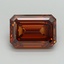 10.50 Ct. Fancy Vivid Orange Emerald Lab Grown Diamond