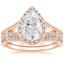 14KR Moissanite Fortuna Diamond Bridal Set (2/3 ct. tw.), smalltop view