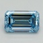 1.52 Ct. Fancy Vivid Blue Emerald Lab Grown Diamond