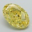 6.01 Ct. Fancy Vivid Yellow Oval Lab Grown Diamond