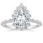 18K White Gold Marseille Halo Diamond Ring (1/2 ct. tw.), smalltop view