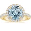 18K Yellow Gold Sienna Halo Three-Quarter Coverage Diamond Ring (3/4 ct. tw.), smalltop view