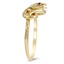 The Kazuko Ring, smalltop view on a hand