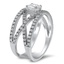 Criss Cross Asscher Cut Diamond Ring, smallview