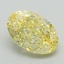 1.37 Ct. Fancy Intense Yellow Oval Lab Grown Diamond