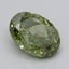0.71 Ct. Fancy Vivid  Green Oval Lab Grown Diamond