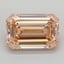 4.98 Ct. Fancy Intense Brownish Orange Emerald Lab Grown Diamond