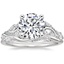 Platinum Begonia Vine Diamond Ring (1/2 ct. tw.) with Winding Willow Diamond Ring