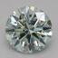 0.73 Ct. Fancy Vivid Green Round Lab Grown Diamond