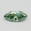 0.55 Ct. Fancy Vivid Pacific Green Marquise Lab Grown Diamond