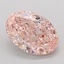 3.03 Ct. Fancy Vivid Pink Oval Lab Grown Diamond