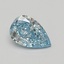 1.01 Ct. Fancy Vivid Blue Pear Lab Grown Diamond