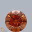 1.00 Ct. Fancy Orange Round Lab Grown Diamond