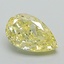 1.07 Ct. Fancy Intense Yellow Pear Lab Grown Diamond