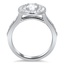 Double Halo Engagement Ring, smallside view