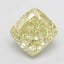 3.65 Ct. Fancy Yellow Cushion Lab Grown Diamond