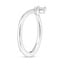 Platinum Abelia Diamond Ring, smallside view
