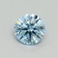 0.5 Ct. Fancy Vivid Blue Round Lab Grown Diamond
