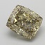 6.57 Ct. Fancy Intense Greyish Yellow Cushion Lab Grown Diamond