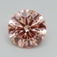1.38 Ct. Fancy Intense Pink Round Lab Grown Diamond