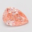 4.03 Ct. Fancy Vivid Pink Pear Lab Grown Diamond