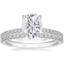 Platinum Petite Demi Diamond Ring (1/5 ct. tw.) with Luxe Sia Diamond Ring (1/5 ct. tw.)