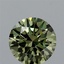 1.51 Ct. Fancy Vivid Green Round Lab Grown Diamond