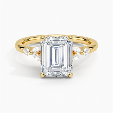 Vintage Floral Engagement Ring