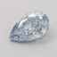 1.26 Ct. Fancy Intense Blue Pear Lab Grown Diamond