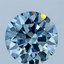 2.00 Ct. Fancy Vivid Blue Round Lab Grown Diamond