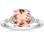 18K White Gold Verbena Diamond Ring, smalltop view