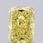 1.06 Ct. Fancy Vivid  Yellow Radiant Lab Grown Diamond