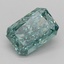 1.52 Ct. Fancy Vivid Bluish Green Radiant Lab Grown Diamond
