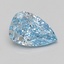 2.06 Ct. Fancy Vivid Blue Pear Lab Grown Diamond