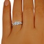 The Pertessa Ring, smalltop view on a hand