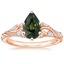 14K Rose Gold Begonia Vine Diamond Ring (1/2 ct. tw.), smalltop view