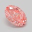 1.06 Ct. Fancy Vivid Pink Oval Lab Grown Diamond